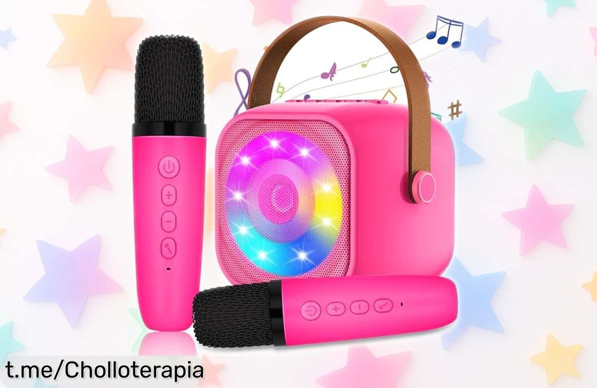Micrófonos inalámbricos MicQutr para karaoke en dúo con luces y efectos, llévalos a casa ¡y convierte tus fiestas en el mejor espectáculo!
