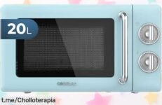 Microondas mecánico Cecotec Proclean 3010 Retro Blue a precio rebajado, dale un toque vintage y divertido a tu cocina ¡No te pierdas este ofertón antes de que se acabe!