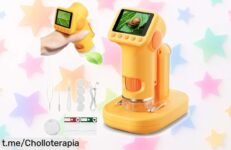 Microscopio potente HEWEIMEI 1600X con cámara HD para niños, descubre el mundo invisible y diviértete explorando a un precio rebajado por tiempo limitado, ¡no dejes pasar esta oportunidad!