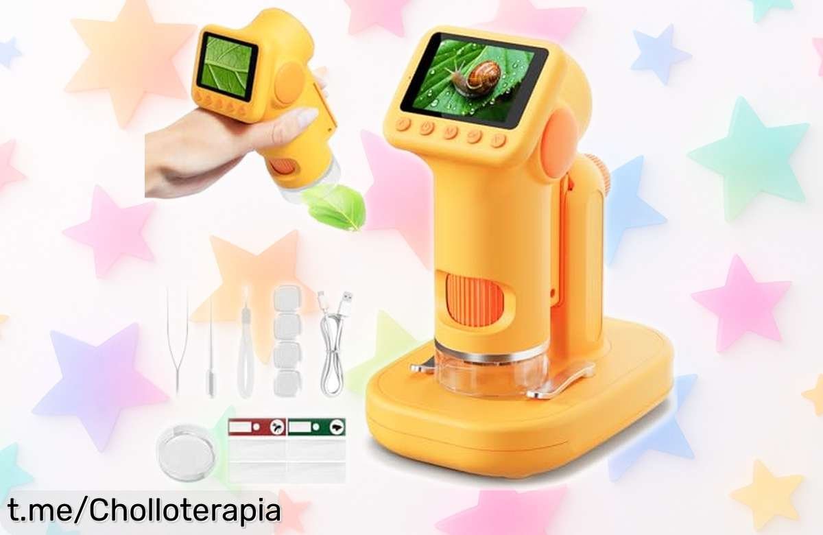 Microscopio potente HEWEIMEI 1600X con cámara HD para niños, descubre el mundo invisible y diviértete explorando a un precio rebajado por tiempo limitado, ¡no dejes pasar esta oportunidad!