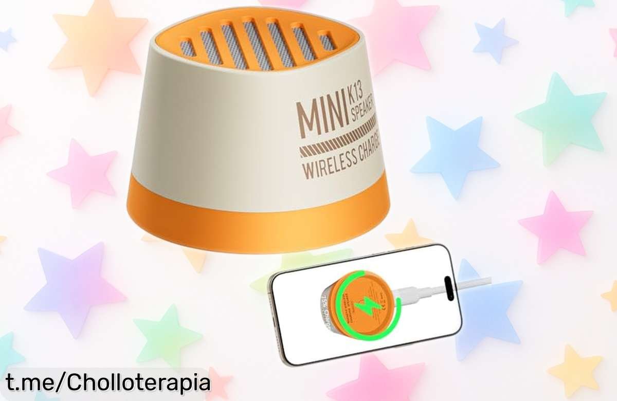 Mini altavoz Bluetooth Colsur con carga inalámbrica que te brinda sonido nítido y hasta 7 horas de música por un precio rebajado, ¡aprovéchalo antes de que desaparezca!