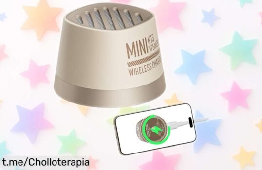 Mini altavoz bluetooth magnético Colsur: sonido potente y batería para 7 horas a precio rebajado, no dejes escapar este super chollo que llenará tus días de música y alegría.