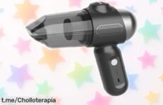 Mini aspirador de mano 4 en 1 EBOSSOM, ¡super chollo con caída de precio limitada! Mantén tu hogar y coche impecables sin esfuerzo y disfruta de la limpieza como nunca antes.