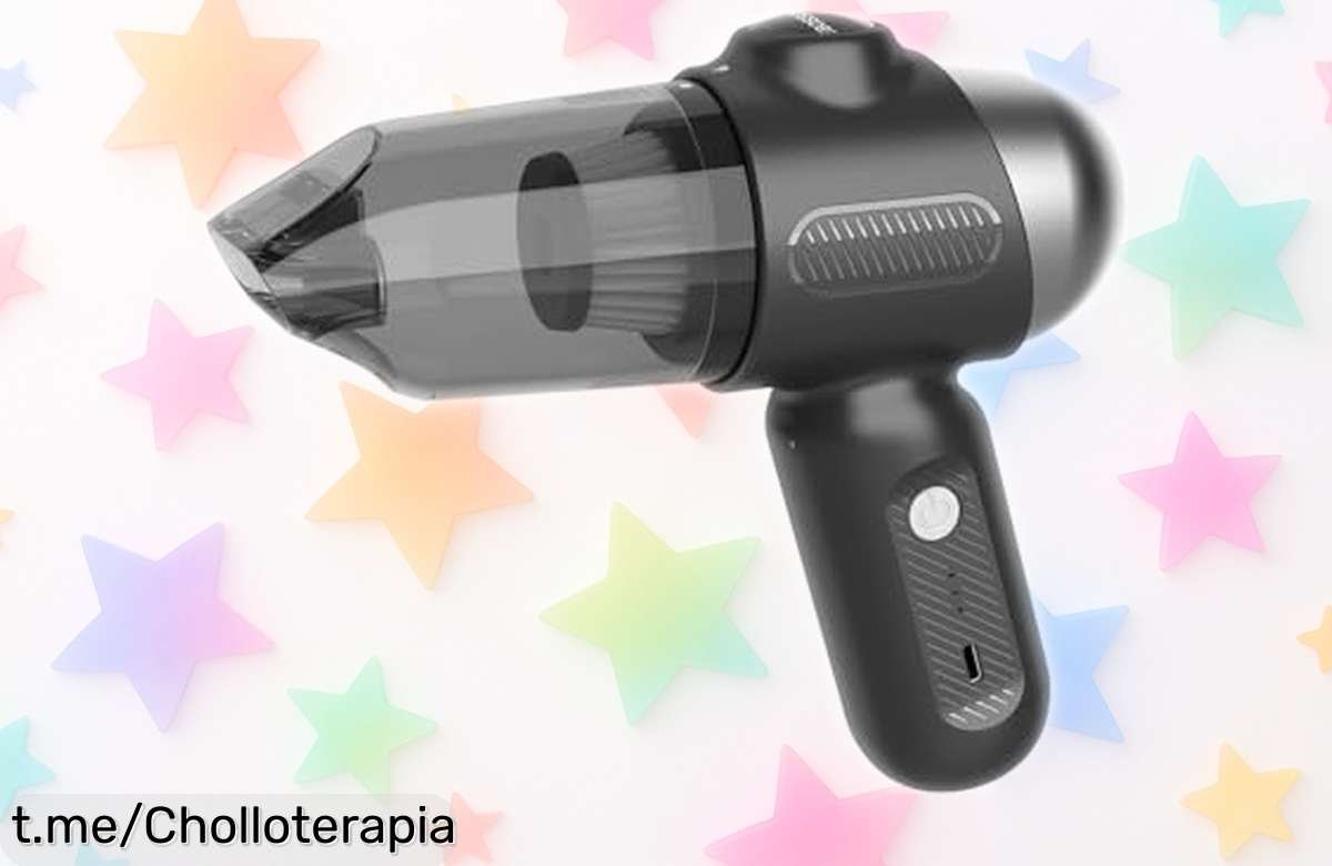 Mini aspirador de mano 4 en 1 EBOSSOM, ¡super chollo con caída de precio limitada! Mantén tu hogar y coche impecables sin esfuerzo y disfruta de la limpieza como nunca antes.