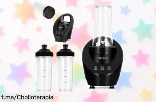 Mini batidora Zeegma Vitamine Ferro con 200W: ¡LA OFERTA QUE VUELA! Prepara cócteles y smoothies en segundos, no te pierdas este super chollo que hará vibrar tus bebidas.