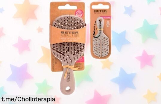 Mini cepillo antitirones Beter Natural Fiber MINI+Charm a precio rebajado, ¡desenreda tu cabello y alegra tus días mientras disfrutas de su encanto sorpresa!