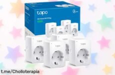 Mini enchufe inteligente WiFi en pack de 4 con descuento brutal, controla tus dispositivos desde el móvil y ahorra energía sin complicaciones. ¡No te quedes sin él!