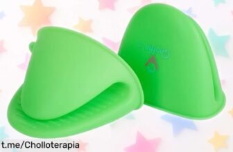 Mini guantes de silicona para horno que cuidan tus manos y están a un precio loco, quedan pocas unidades ¡no dejes escapar este ofertón antes que se agoten!