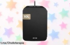 Mini nevera portátil EVVO F10 super silenciosa a precio rebajado de locura, ¡apresúrate por la tuya y no te quedes sin tus snacks y cosméticos favoritos!