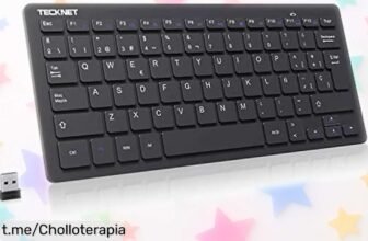 Mini teclado inalámbrico TECKNET ultra delgado con Ñ: escribe y controla todo sin límites, aprovecha este super chollo y no dejes escapar esta oportunidad única para ti.