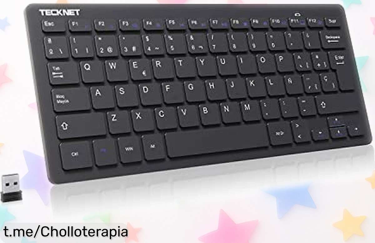 Mini teclado inalámbrico TECKNET ultra delgado con Ñ: escribe y controla todo sin límites, aprovecha este super chollo y no dejes escapar esta oportunidad única para ti.