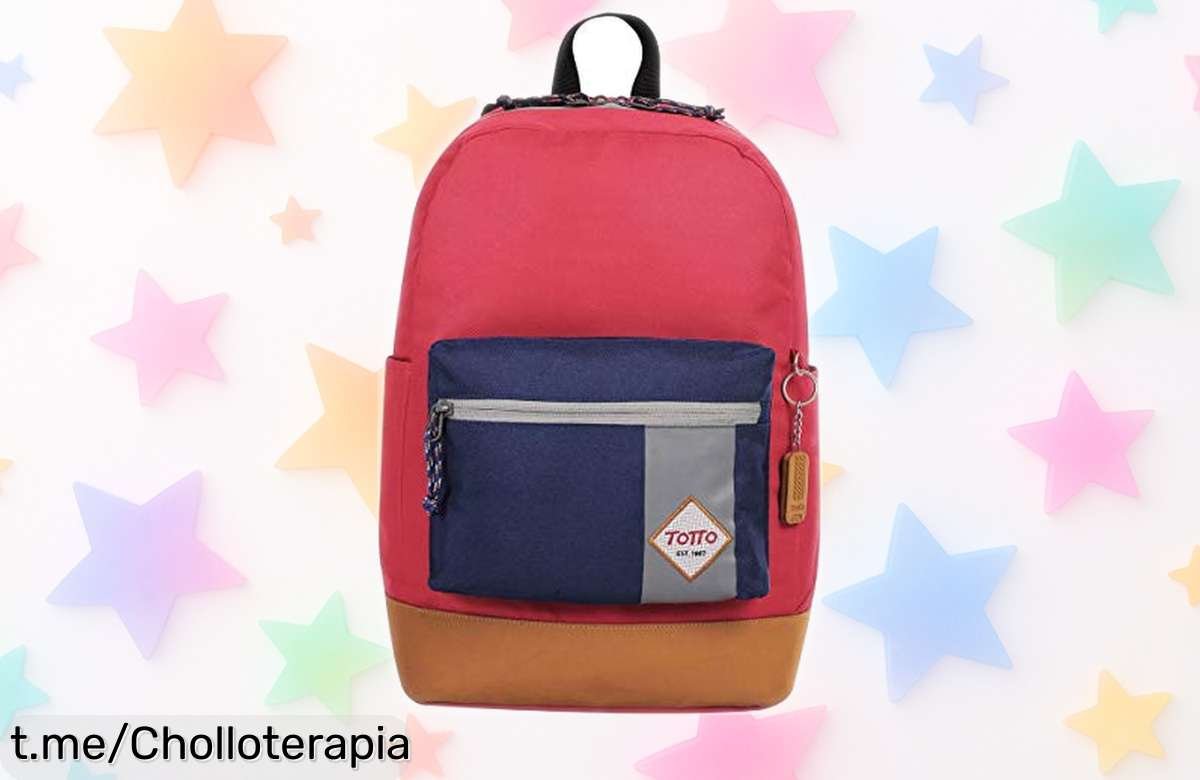 Mochila juvenil Totto moderna y resistente a precio rebajado; no te quedes sin la tuya, destaca con estilo antes de que se agoten ¡aprovéchalo ya!