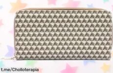 Monedero grande Misako con cierre dorado: ¡aprovecha este super chollo para organizar tu día con elegancia antes de que se agote!