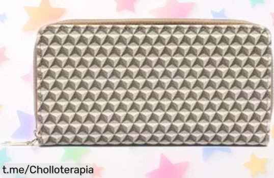 Monedero grande Misako con cierre dorado: ¡aprovecha este super chollo para organizar tu día con elegancia antes de que se agote!