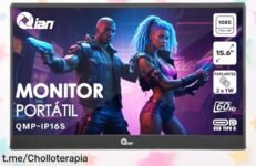 Monitor portátil de 15,6” full hd con altavoces a precio loco: ¡Instántaneamente añade una segunda pantalla donde quieras y disfruta al máximo tus momentos!