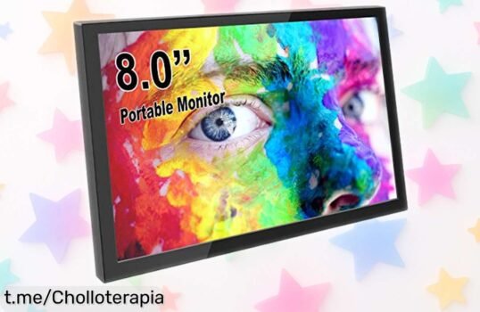 Monitor portátil de 8” con altavoces integrados, perfecto para jugar o ver pelis donde quieras a un precio increíblemente bajado que no puedes dejar pasar. ¡Cómpralo ya!