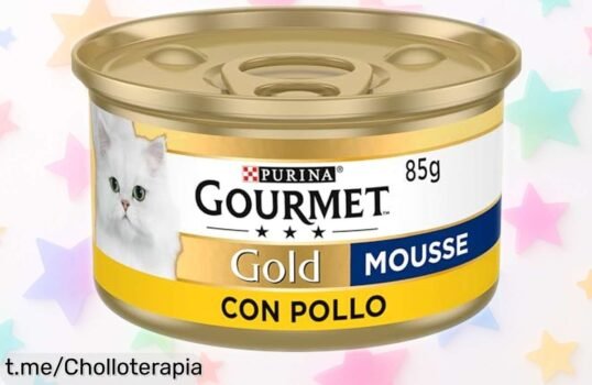 Mousse de pollo gourmet para gato adulto GOURMET Gold en pack 24 latas, calidad máxima a un precio rebajado que vuela ¡Haz feliz a tu peludo hoy mismo con este chollazo!