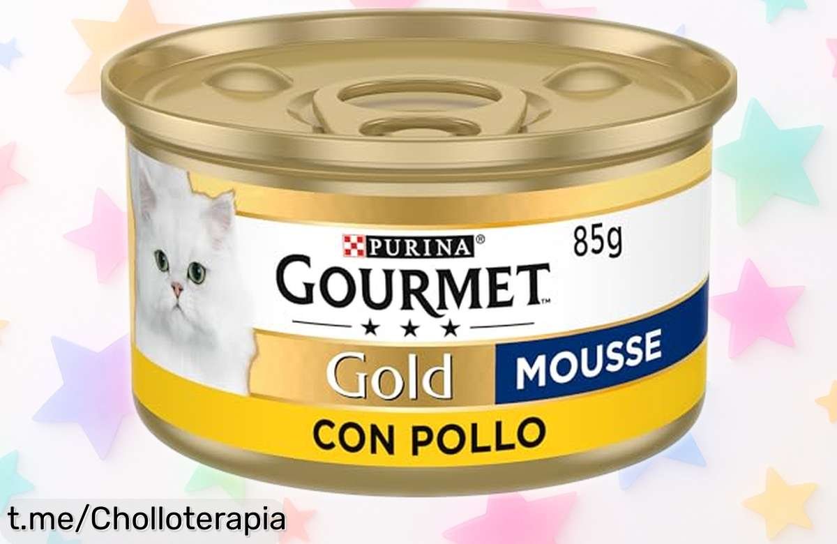 Mousse de pollo gourmet para gato adulto GOURMET Gold en pack 24 latas, calidad máxima a un precio rebajado que vuela ¡Haz feliz a tu peludo hoy mismo con este chollazo!