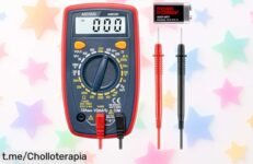 Multímetro digital AstroAI con pantalla brillante y precisión profesional, ¡ahora en un ofertón! Protege tus mediciones y siéntete como un pro; oferta limitada que no querrás perder.