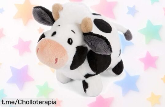 Muñeco vaca de peluche Cowluna, el compañero suave y adorable que hará sonreír a grandes y peques. ¡Aprovecha su precio rebajado y llévatelo antes de que se agote!