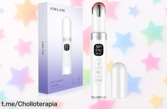 Ojo eléctrico masajeador ANLAN EMS antiedad: renueva tu mirada con terapia LED a precio rebajado, no dejes pasar este chollo y siéntete espectacular de nuevo.