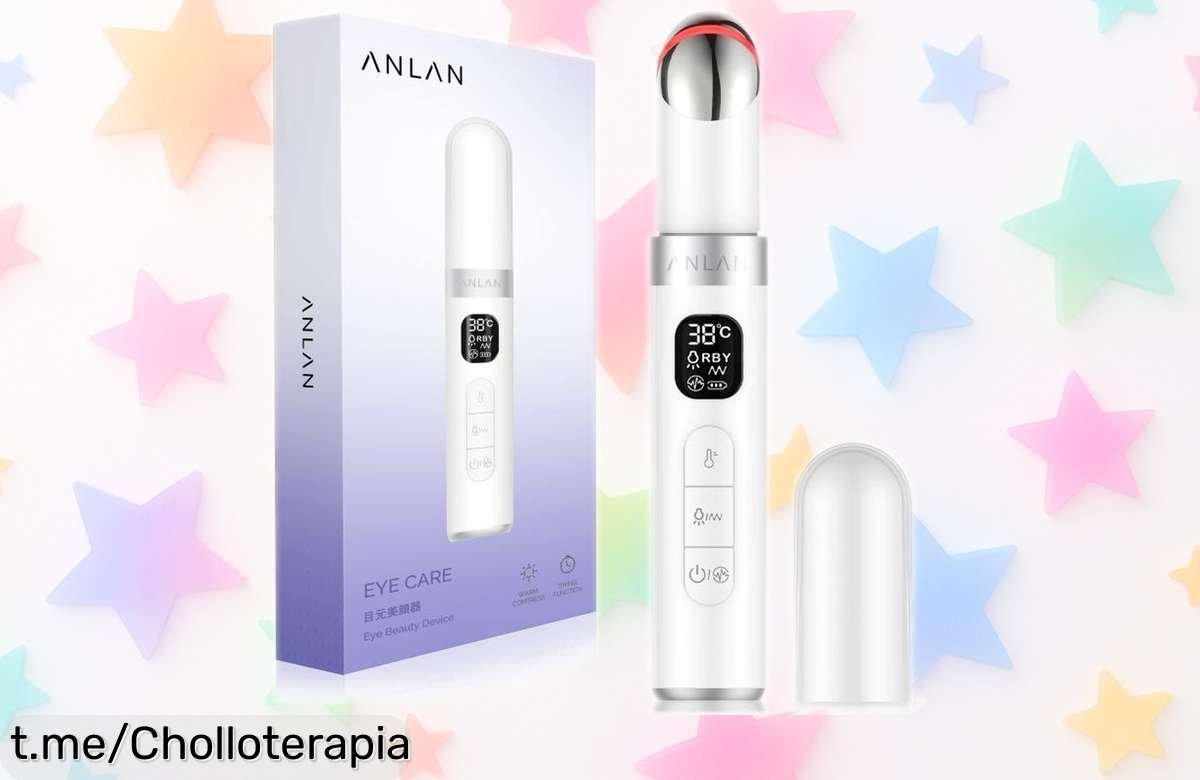 Ojo eléctrico masajeador ANLAN EMS antiedad: renueva tu mirada con terapia LED a precio rebajado, no dejes pasar este chollo y siéntete espectacular de nuevo.