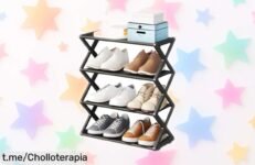 Organiza tus zapatos con el zapatero plegable de 4 niveles Pssopp, ¡rebajado a un precio increíble! Dale orden a tu espacio antes que se agoten las unidades.