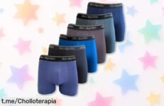 Pack 6 calzoncillos Don Algodón en colores variados a precio rebajado, ¡aprovéchalo! Tu comodidad no tiene que esperar, este super chollo vuela y tú mereces lo mejor.