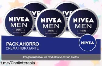 Pack ahorro de 5 cremas NIVEA MEN, hidratación y protección al mejor precio rebajado brutal, ¡no dejes pasar este super chollo que tu piel agradecerá!
