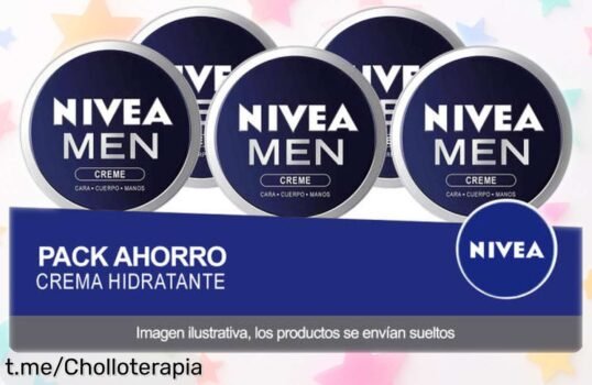 Pack ahorro de 5 cremas NIVEA MEN, hidratación y protección al mejor precio rebajado brutal, ¡no dejes pasar este super chollo que tu piel agradecerá!