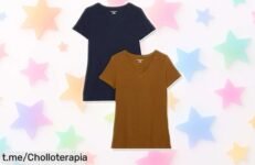 Pack de 2 camisetas Amazon Essentials, el super chollo que necesitas para renovar tu look casual y sentirte fresca y a la moda. ¡Aprovecha esta oportunidad única ahora mismo!