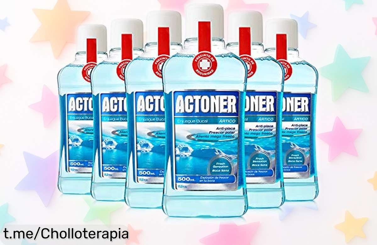 Pack de 6 enjuagues bucales Ártico, frescura total y dientes más blancos al instante. ¡Oferta limitada que hará brillar tu sonrisa! Aprovecha antes de que se agoten.