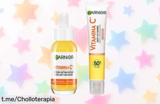 Pack sérum anti manchas Garnier con vitamina C y fluido diario FPS50+, precio locura para despedirte de esas manchas ¡Hazlo por tu piel, es el momento perfecto!