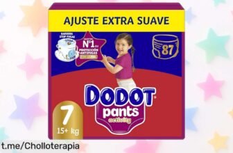 Pañalbraguita Dodot talla 7 con ajuste antifugas y absorción rápida, ¡aprovecha este super chollo antes de que se agoten y mantén a tu peque feliz y seco!