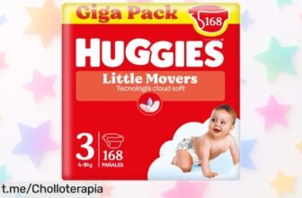 Pañales Huggies Little Movers con cintura elástica a precio de ganga, ¡tus peques secos y felices por hasta 12 horas! No pierdas esta oferta que se va volando.