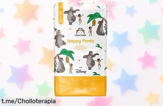 Pañales braguita Mama Bear Disney talla 6, protección nocturna de 12 horas y pack de 60 unidades ¡aprovéchate del super chollo que hará las noches más tranquilas para ti y tu peque!