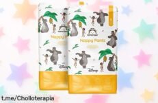 Pañales braguita talla 6 Mama Bear Disney con diseño divertido y protección de hasta 12 horas, ¡grábate este chollo que cuida a tu peque por un precio rebajado imperdible!