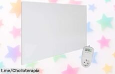 Panel calefactor infrarrojo Viesta H900, calienta rápido y seguro con diseño elegante; ¡aprovecha este super chollo rebajado por tiempo limitado y disfruta del calor en casa ya!