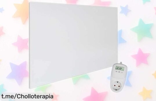 Panel calefactor infrarrojo Viesta H900, calienta rápido y seguro con diseño elegante; ¡aprovecha este super chollo rebajado por tiempo limitado y disfruta del calor en casa ya!