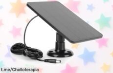 Panel solar para cámara de seguridad IP6, giro 360° y carga rápida a precio loco: ¡aprovecha este ofertón que no puedes dejar escapar y protege lo que más amas!