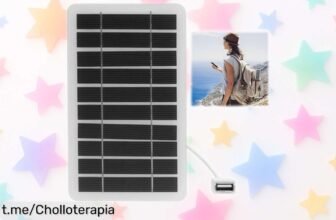 Panel solar portátil 2W de primera calidad, súper resistente al agua y duradero. ¡Aprovecha este chollazo y carga tus dispositivos en cualquier aventura antes de que se agote!