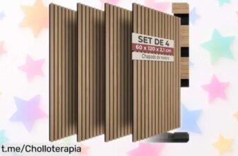Paneles acústicos tectake® MDF roble, el super chollo que necesitas para un hogar tranquilo y a la moda. ¡Llévate los tuyos antes de que se agoten!