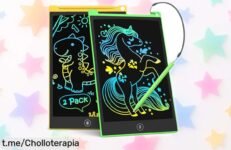 Paquete de 2 tabletas LCD TECJOE de escritura para los peques, ¡oferta que inspira la creatividad a un precio rebajado! No dejes pasar esta oportunidad divertida y única.