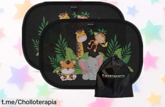 Parasol para coche bebé Systemoto ultra oscuro: protege a tu pequeño del sol con este super chollo que no puedes dejar escapar, ¡aprovéchalo antes de que se agote!