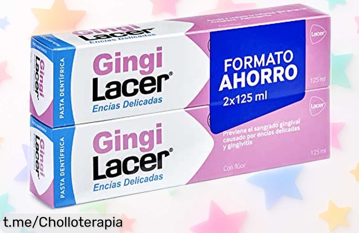 Pasta de dientes Lacer Gingi con flúor, ¡super chollo! Detén el sangrado y sonríe sin dolor. Solo por tiempo limitado, da a tu boca la protección que merece y no te quedes sin ella.