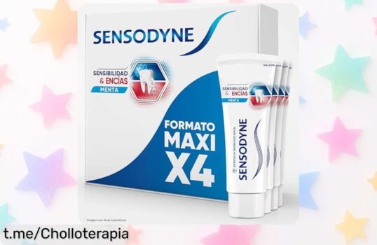 Pasta de dientes Sensodyne para encías y sensibilidad, ¡super chollo en pack de 4! Fortalece tu sonrisa y refresca tu aliento. ¡Aprovecha ya esta oferta que no volverá!