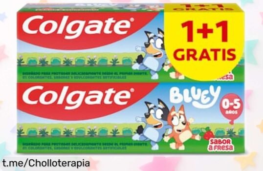 Pasta dentífrica infantil Colgate Kids Bluey sabor fresa, pack 2 x 50 ml a precio rebajado que no se repetirá. ¡Haz que tus peques sonrían felices hoy mismo!
