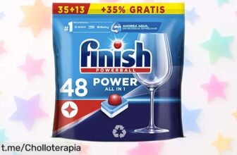 Pastillas para lavavajillas Finish Powerball, 48 unidades en super chollo; adiós a la grasa pesada desde la primera pasada. ¡Corre y aprovecha esta oferta antes de que se acabe!