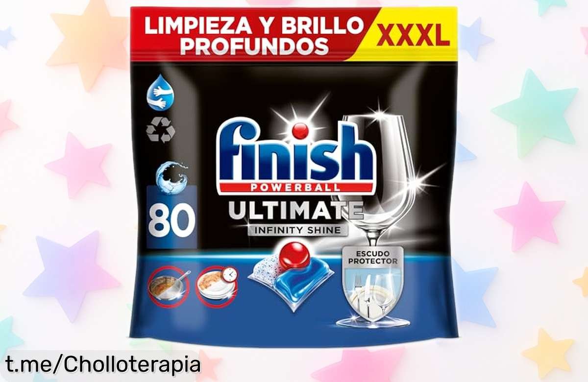 Pastillas para lavavajillas Finish Powerball, 80 unidades a un precio rebajado: ¡brillo total y super poder quitagrasas que tu vajilla merece! No dejes escapar esta oportunidad única.