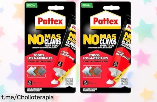 Pegamento súper resistente Nural Pattex No Mas Clavos: la solución perfecta para tus reparaciones a un precio rebajado, ¡no dejes pasar este chollo excepcional y actúa ahora!